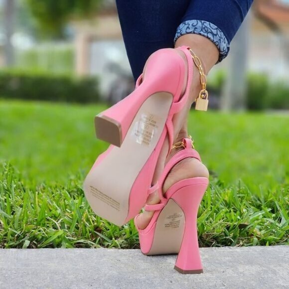 Women's Platform High Heels Pink Color - Picture 4 of 5